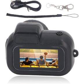 Super Small Digital Camera, Portable Compact Camera Keychain, 1080P Vedio, 2MP Small Camera for Photograhpy, 128GB Expandable