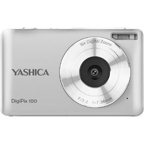 Yashica DigiPix 100 Digital Camera, FHD 1080P Camera for Photography, Digital Point and Shoot Camera with 16X Zoom, Supports Micro SD Cards, Mini Digital Camera for Teen Girls and Boys – White