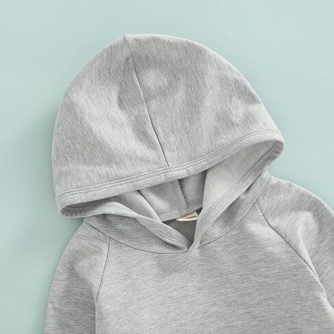 Baby Boy Sweatsuit Outfits Solid Color Hoodie Sweatshirt Sweatpants Toddler Infant Spring Fall Clothes Set in Saudi Arabia