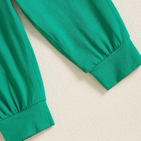 St.Patricks Day Baby Boy Outfit Long Sleeve Lucky Charm Sweatshirt Green Pants Cute Shamrock Fall Winter Clothes in Kuwait