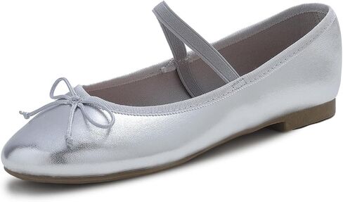FEVERSOLE Women's Soft Cushion Padded Comfort Round Toe Mary Jane Elastic Fashion Ballet Flats Walking Shoes in Kuwait