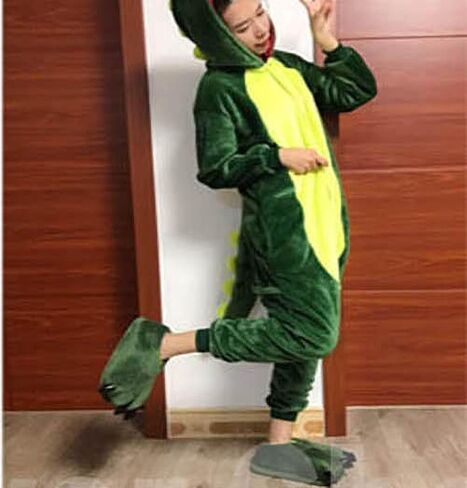 Unisex Funny Animal Costume Paw Claw Shoes, Soft Plush Home Slippers in Saudi Arabia