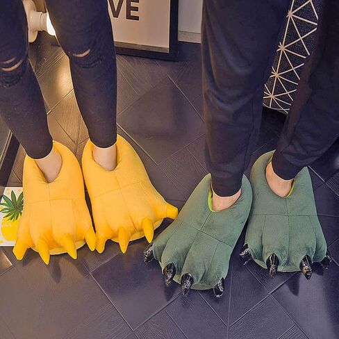 Unisex Funny Animal Costume Paw Claw Shoes, Soft Plush Home Slippers in Saudi Arabia