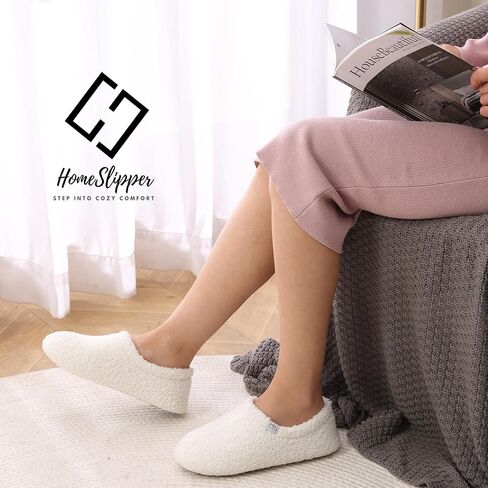 Home Slipper Memory Foam Slippers for Women Curly Fuzzy Bedroom House Shoes Non-slip Indoor Slipper Booties in Kuwait