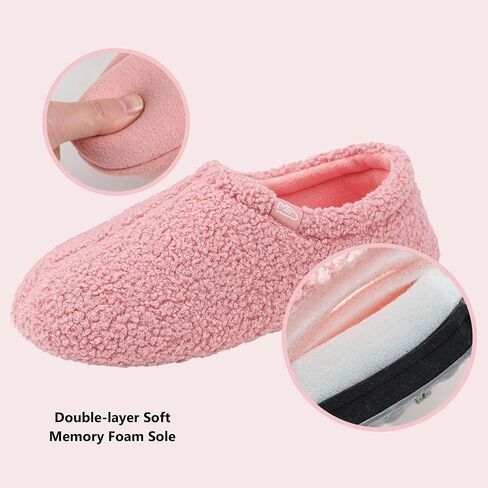 Home Slipper Memory Foam Slippers for Women Curly Fuzzy Bedroom House Shoes Non-slip Indoor Slipper Booties in Kuwait