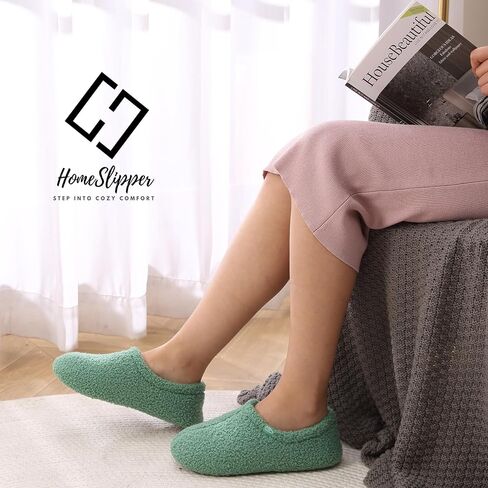 Home Slipper Memory Foam Slippers for Women Curly Fuzzy Bedroom House Shoes Non-slip Indoor Slipper Booties in Kuwait
