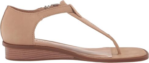 Lucky Brand Women's Annamae T-Strap Sandal Wedge, Cortado, 6.5 in Saudi Arabia
