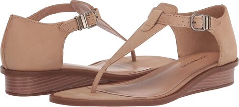 Lucky Brand Women's Annamae T-Strap Sandal Wedge, Cortado, 6.5 in Saudi Arabia