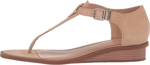Lucky Brand Women's Annamae T-Strap Sandal Wedge, Cortado, 6.5 in Saudi Arabia