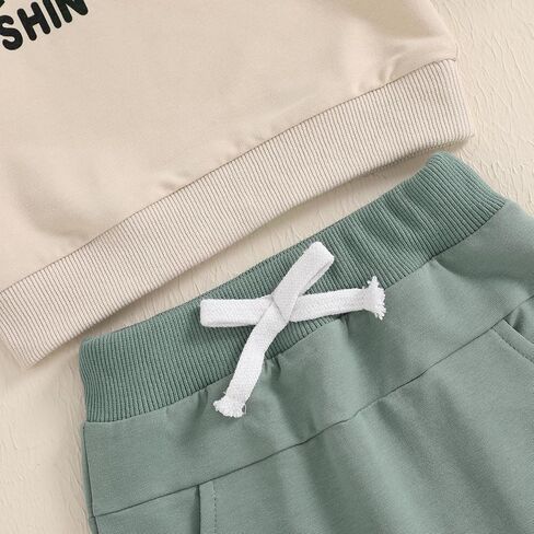 SHIBAOZI St. Patrick's Day Outfit Baby Girls Boys Sweatshirt Pants Clothes Set Infant Toddler St. Patrick's Day Romper in Kuwait