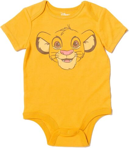 Disney Mickey Mouse Minnie Mouse Lion King Winnie the Pooh Baby Bodysuit Pants and Hat 3 Piece Outfit Set Newborn to Infant in Kuwait