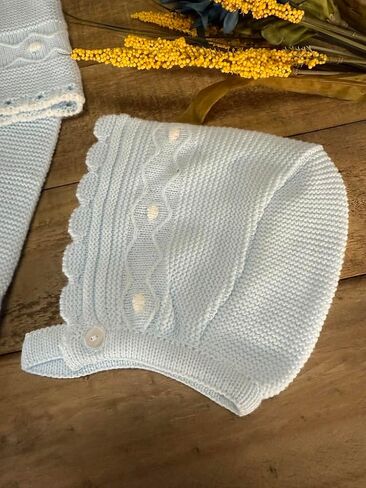 3-Piece Baby Knit Outfit Set, Sweater, Pants and Hat for Boys and Girls - Made in Spain in Kuwait