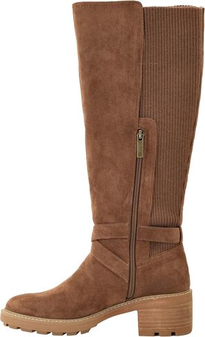 Corkys Footwear High There Wide-Calf Friendly 2.75-Inch Heeled Boots Memory Foam Insoles, Quarter Zip Closure, Stylish Winter Essential in Kuwait