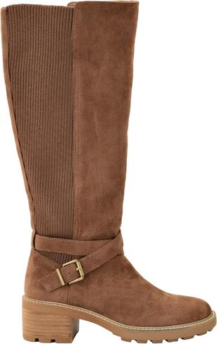 Corkys Footwear High There Wide-Calf Friendly 2.75-Inch Heeled Boots Memory Foam Insoles, Quarter Zip Closure, Stylish Winter Essential in Kuwait
