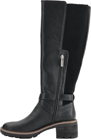 Corkys Footwear High There Wide-Calf Friendly 2.75-Inch Heeled Boots Memory Foam Insoles, Quarter Zip Closure, Stylish Winter Essential in Kuwait