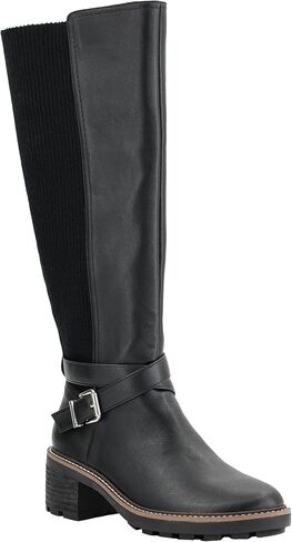 Corkys Footwear High There Wide-Calf Friendly 2.75-Inch Heeled Boots Memory Foam Insoles, Quarter Zip Closure, Stylish Winter Essential in Kuwait