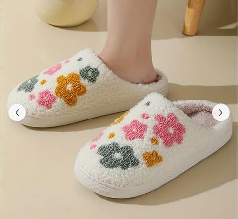 Women's Bow Slippers Fuzzy bowknot slippers Soft Memory Foam Plush Fluffy Warm House Shoes in Saudi Arabia