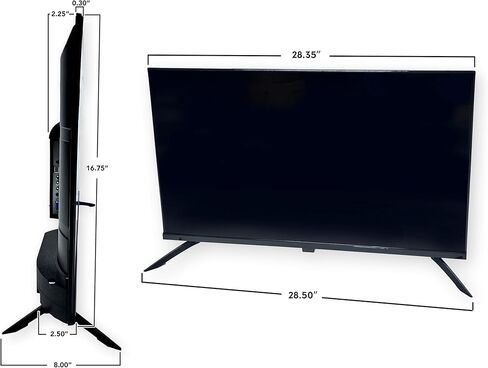 Watchman WM-ND3200-S-V1 32 "LED PC و CCTV Monitor ، Black ؛ يقبل مدخلات 4K ؛ دقة FHD ؛ التصميم الخالي in Kuwait