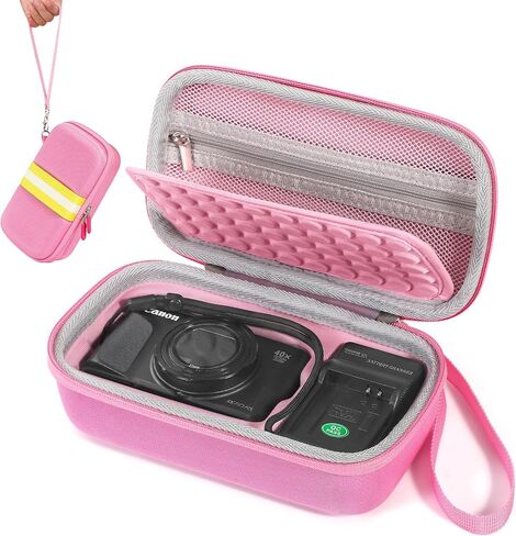 Camera Bag Carrying Case Compatible with Canon PowerShot SX740/ SX730/ SX620/ G7X Mark III/ G7X Mark II Digital Camera, Hard Bag Suitable for Travel and Home Storage (Black) in Kuwait