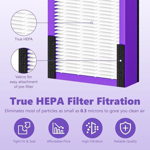 تحسن FLT4850PT HEPA استبدال مرشح B PET متوافق مع G-Guardian Purifier AC4850 ، AC4825 ، AC4300 ، AC4870 ، AC4900 ، CDAP4500 ، AC4300 ، AP2200 ، 2x Filter True HEPA+ 8x قبل الإخلاص المسبق in Kuwait
