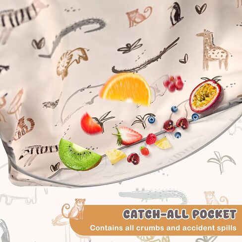 Little Dimsum Mess-Proof Baby Bibs|Infant Toddler Long Sleeve Waterproof Feeding Smock in Kuwait