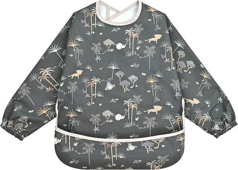 Little Dimsum Mess-Proof Baby Bibs|Infant Toddler Long Sleeve Waterproof Feeding Smock in Kuwait