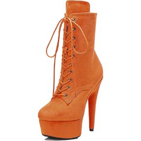 WUXIN H&P 6 in Pole Dance Boot Shoes For Women,6 in Exotic Stiletto Pole Dance Boot Shoes Platform,6 in Stiletto Platform Pole Dancing Shoes Ankle Boots Heels