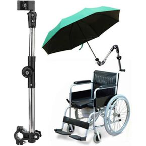 Umbrella Mount Holder, Wheelchair Stroller Umbrella Attachment Handle Bar Holder Clamp Supporter Connector