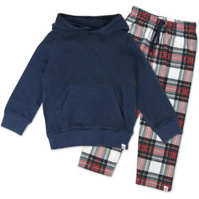 HonestBaby baby-boys Hoodie Lounge Set 100% Organic Cotton for Infant Baby and Toddler, Boys, Girls, Unisex