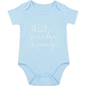 Hello Grandma Grandpa Baby Bodysuit Grandma and Grandpa Pregnancy Announcement Baby Bodysuit Newborn Baby Bodysuit