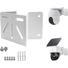 Exterior Wall Corner Mount for eufy solocam s340 Solar PTZ Camera, Robust Metal Bracket Holder for Security Cameras, Rust Resistance for Lonong Lating Outdoor Installing