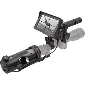 DIY 720p Digital Video Recording Hunting Night Vision Rifle Scope Monocular Camera VCR with LCD Display and 850nm Infrared IR Flashlight for Outdoor Tactical Rifle Hunting (Battery NOT Included)