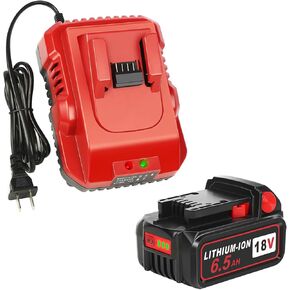 18V Battery 6.0Ah Replacement for Milwaukee M-18 Battery with Charger