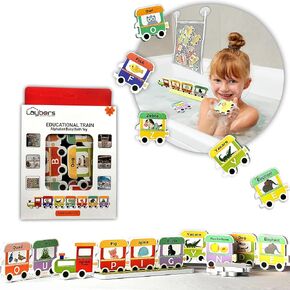 Alphabetical Bath Puzzle Toys Come with Storage Bag Non Toxic Cognitive Floating Toys Kids Water Toys Boys Girls Gift Ideas Stocking Stuffers
