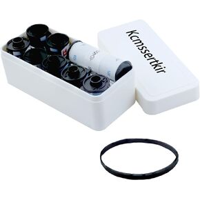 120/135 Film case for Protecting and Sorting Film, Holds 10 Rolls of 135 Film/8 Rolls of 120 Film, ABS freezable (Film not Included) (Black)