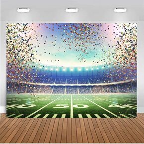 CHAIYA 7x5FT Super Bowl Backdrop Super Bowl Sunday Party Backdrop American Football Backdrop Sports Backdrop Super Bowl Photography Background Super Bowl Themed Birthday Backdrop