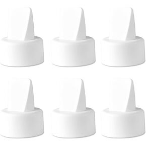 Replacement Duckbill Valves Silicone Membrane Compatible with Spectra S1 Spectra S2 Spectra 9 Plus Accessories Spectra Valves Replace Not Original Spectra Pump Parts(6 ct White)