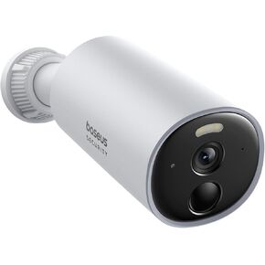 Baseus Security Camera Outdoor, B1 Wireless Solocam with 2K HD Clarity, 145° Wide View, 210-Day Battery Life, IP67 Waterproof, Built-in 8GB Local Storage and Color Night Vision, No Monthly Fee