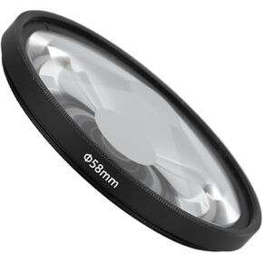 58mm Vortex Prism Lens Filter, Photography Prism Crystal Glass Effect Filter, Waterproof with Multi Refraction and Variable Number of Photographic Subjects