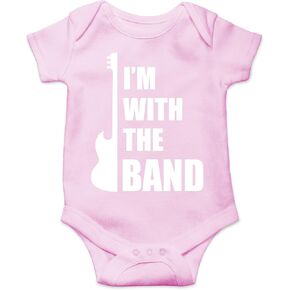CBTwear I'm With The Band - Baby Clothes - Funny Newborn Bodysuit Outfits for Boys and Girls