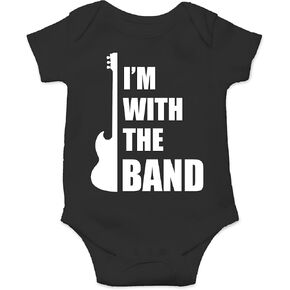 CBTWEAR أنا مع الفرقة - ملابس الأطفال - ملابس أنسخات حديثي الولادة مضحكة للبنين والبنات in Kuwait