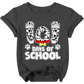100 Days of School Shirt Kids Toddler Baby Girls Happy 100th Day of School Tshirt