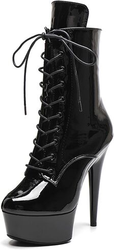 Wuxin H&P 6 in Pole Dance Boot Shoes for Women ، 6 in Exotic Stiletto Pole Dance Boot Platform in Kuwait