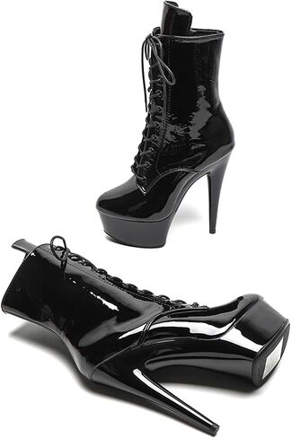 Wuxin H&P 6 in Pole Dance Boot Shoes for Women ، 6 in Exotic Stiletto Pole Dance Boot Platform in Kuwait