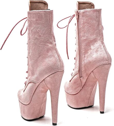 Wuxin H&P 6 in Pole Dance Boot Shoes for Women ، 6 in Exotic Stiletto Pole Dance Boot Platform in Kuwait