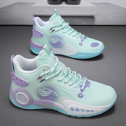 Womens Fashion Lace Up Arch Support Basketball Shoes Breathable Non Slip Comfortable High Top Sneakers Running Walking Tennis Shoes in Kuwait