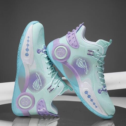 Womens Fashion Lace Up Arch Support Basketball Shoes Breathable Non Slip Comfortable High Top Sneakers Running Walking Tennis Shoes in Kuwait