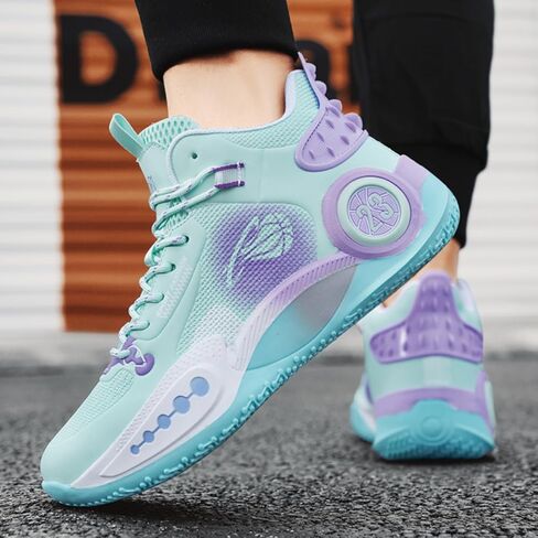 Womens Fashion Lace Up Arch Support Basketball Shoes Breathable Non Slip Comfortable High Top Sneakers Running Walking Tennis Shoes in Kuwait