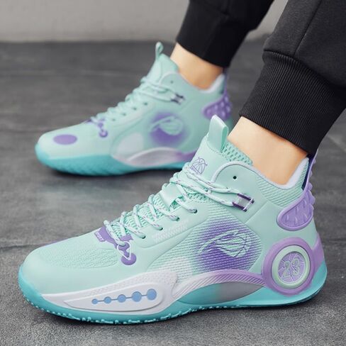 Womens Fashion Lace Up Arch Support Basketball Shoes Breathable Non Slip Comfortable High Top Sneakers Running Walking Tennis Shoes in Kuwait