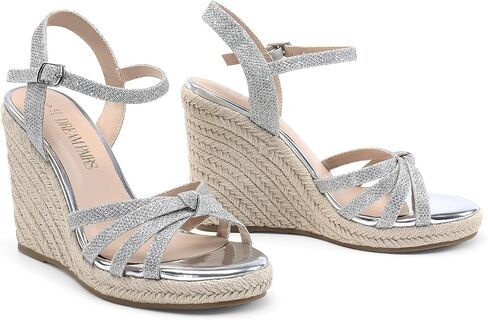 DREAM PAIRS Wedge Sandals for Women Dressy Summer, Platform Espadrille Strappy Casual Braided Heels Comfortable with Open Toe and Ankle Strap in Kuwait